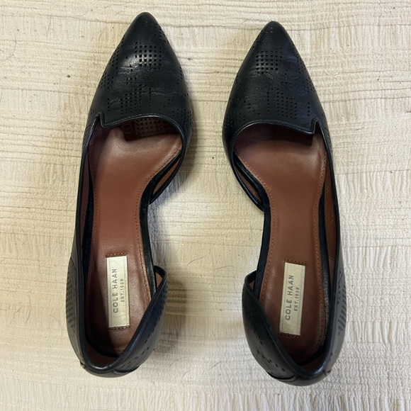 Cole Haan Perforated Black Pumps - Picture 5 of 7